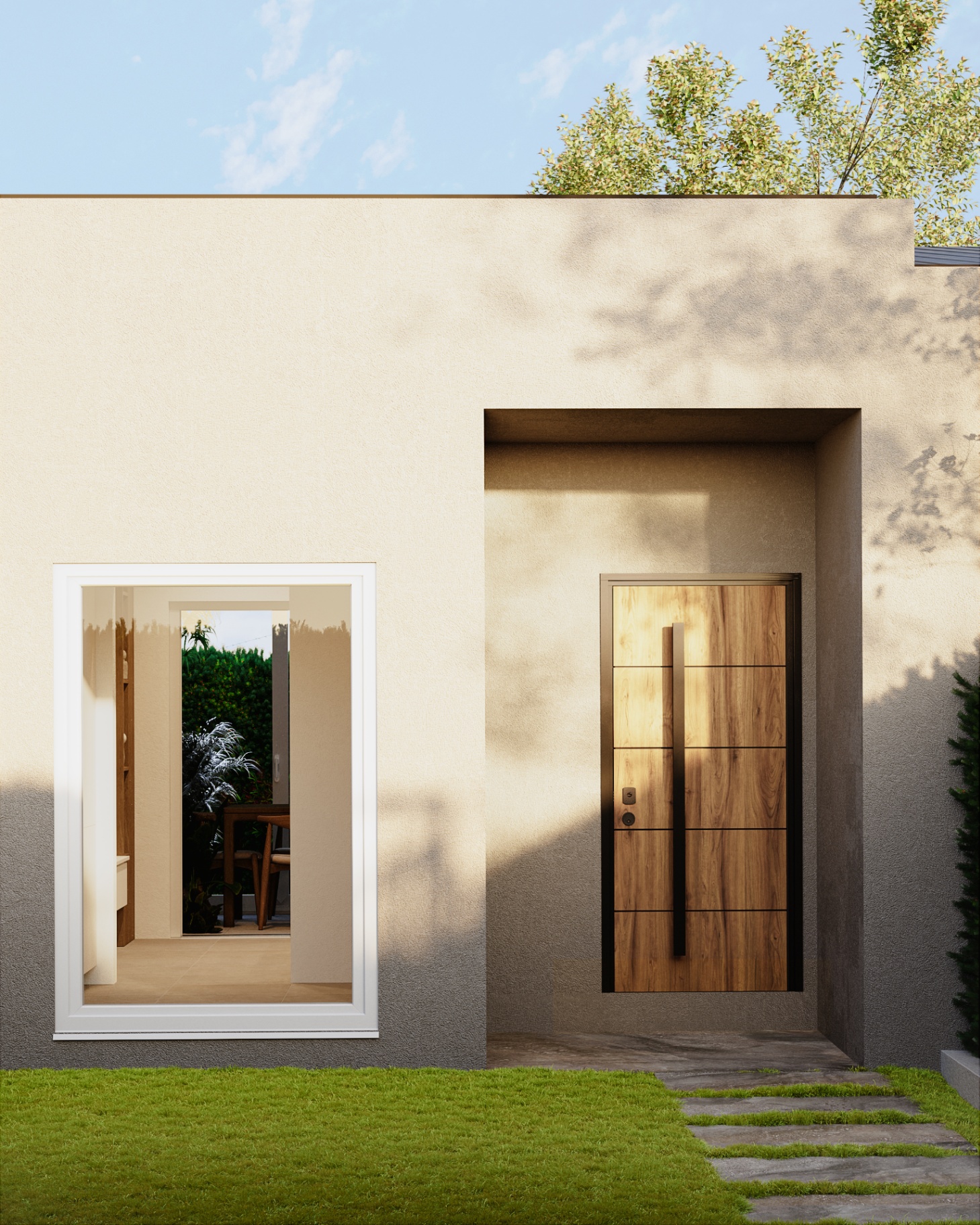 Ingresso e dettagli materici